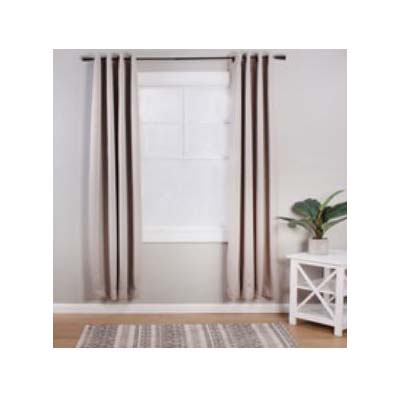 Kenney Fast Fit Series KN75242 Curtain Rod, 5/8 in Dia, 36 to 66 in L, Steel, Weathered Brown - 2