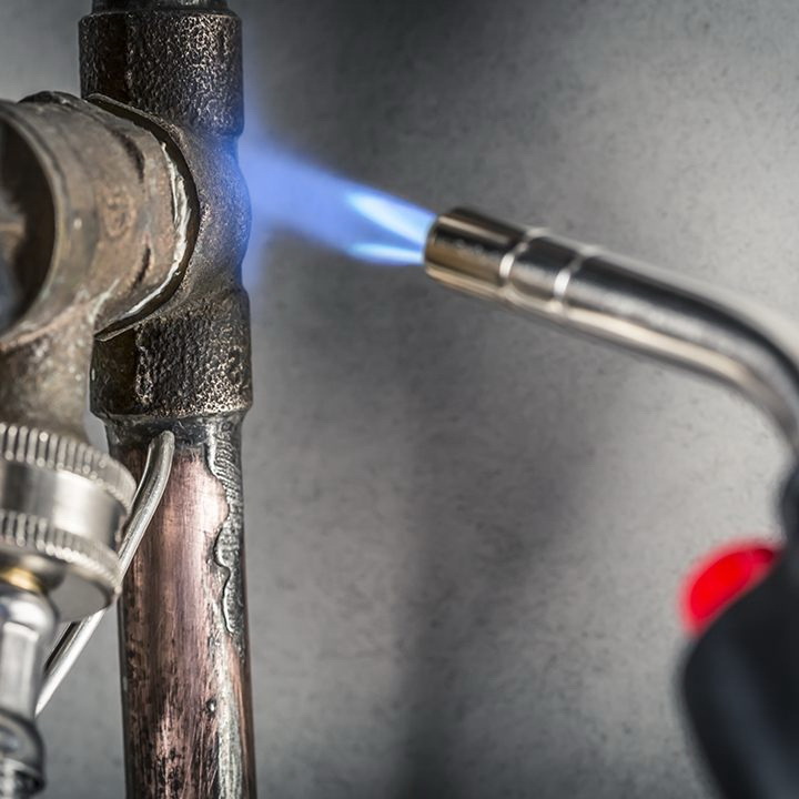 BernzOmatic WT2301 Basic Torch, Stainless Steel, For: 14 or 16 oz Propane Fuel - 4