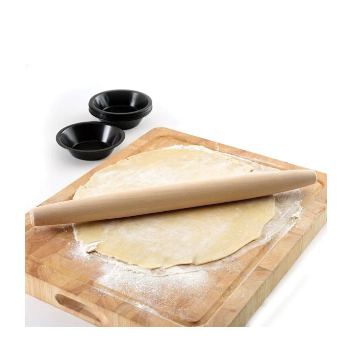 Norpro 3070 Tapered Rolling Pin, 1-1/2 in Dia, 18 in L, Beech Wood - 2