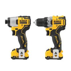 DEWALT DCK221F2 Combination Tool Kit, Battery Included, 2 Ah, 12 V, Lithium-Ion - 2