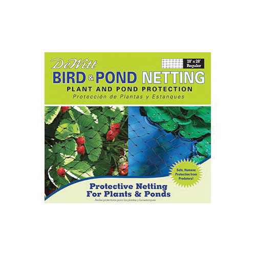 DeWitt BPN720 Bird and Pond Netting, 20 ft L, 7 ft W, Polypropylene, Black - 2