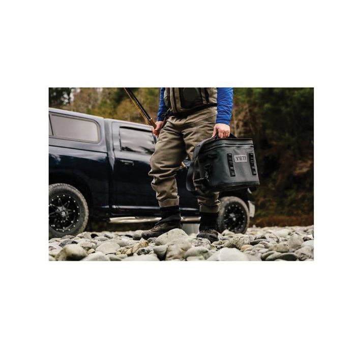 Yeti Hopper Flip Series 18010110002 Soft Cooler, 12-5/8 in L, 10 in W, 16 lb, Fabric, Charcoal - 3
