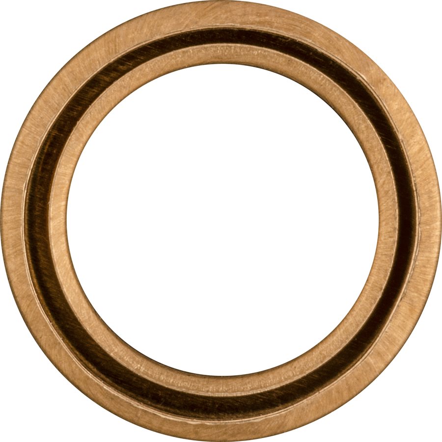 Auveco 17265 Drain Plug Gasket, 20 mm ID x 26 mm OD Dia, 2 mm Thick, Copper - 2