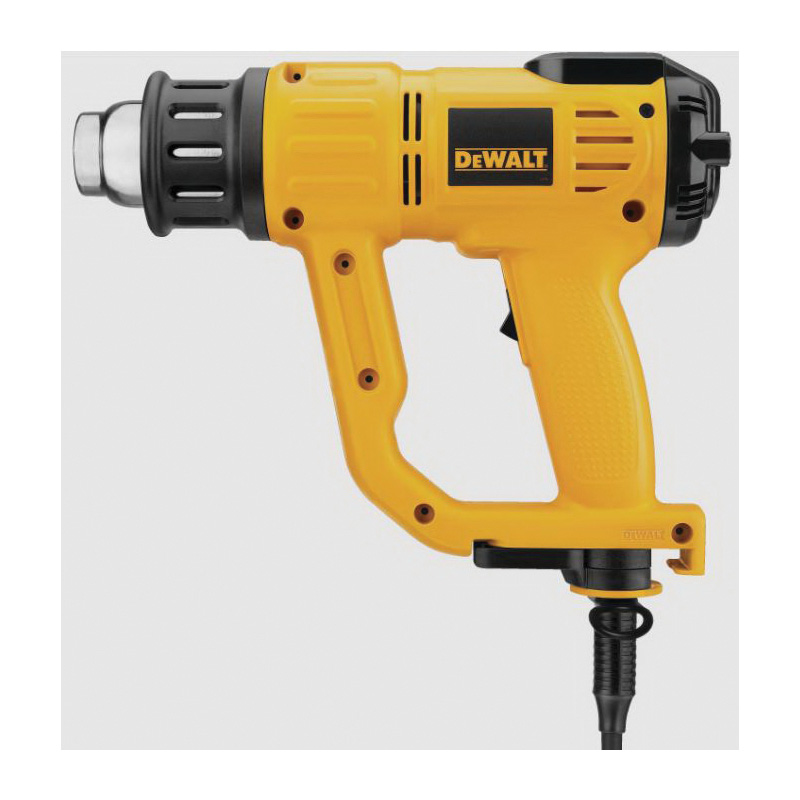 DEWALT D26960 LCD Heat Gun, 13 A, 16 cfm Air, 150 to 1100 deg F, Includes: Cone Nozzle, Fishtail Surface Nozzle - 2