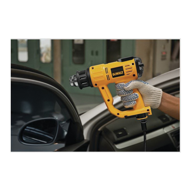 DEWALT D26960 LCD Heat Gun, 13 A, 16 cfm Air, 150 to 1100 deg F, Includes: Cone Nozzle, Fishtail Surface Nozzle - 4