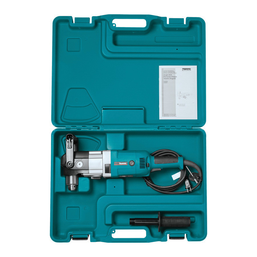 Makita DA4031 Angle Drill, 10 A, 1/2 in Chuck, Keyed Chuck, 8.2 ft L Cord - 5