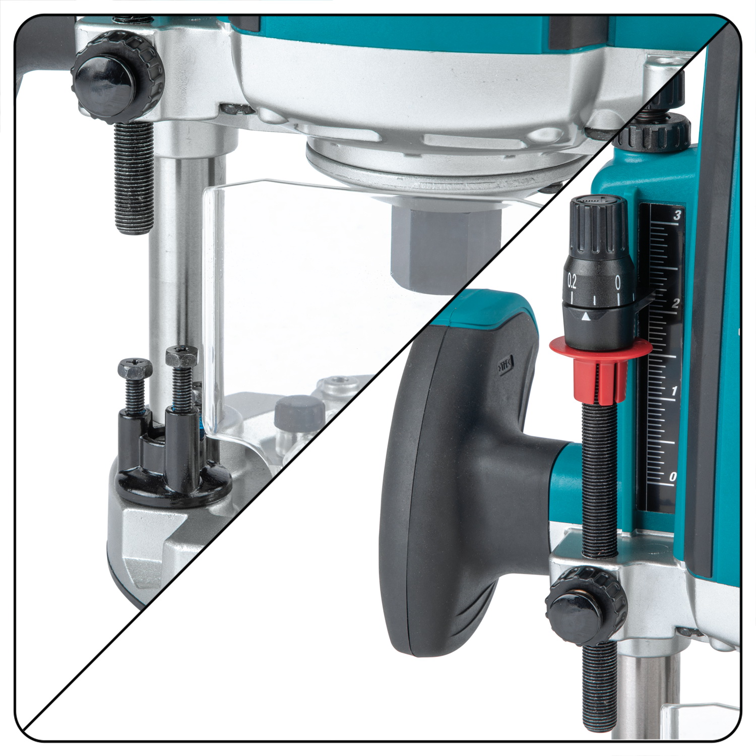 Makita RP2301FC Plunge Router with Variable Speed, 9,000 to 22,000 rpm Load Speed - 5