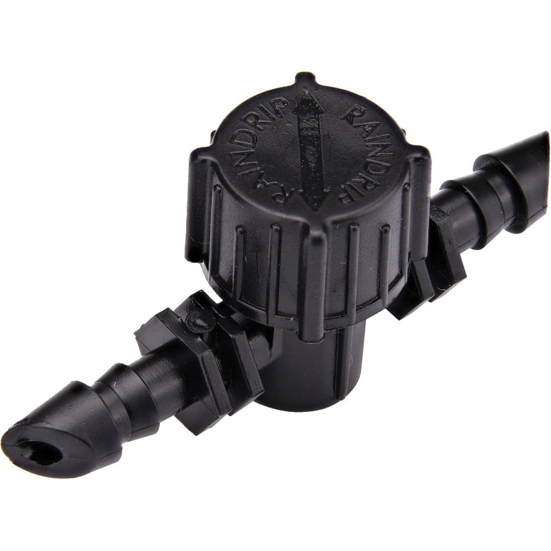 Raindrip 612010B In-Line Valve, 1/4 in, Barb - 1