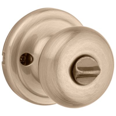 Kwikset Signature Series 97402-735 Entry Knob, Antique Brass, Steel, KW1 Keyway, Re-Key Technology: SmartKey, 2 Grade - 2