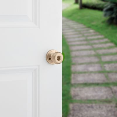 Kwikset Signature Series 97402-735 Entry Knob, Antique Brass, Steel, KW1 Keyway, Re-Key Technology: SmartKey, 2 Grade - 5