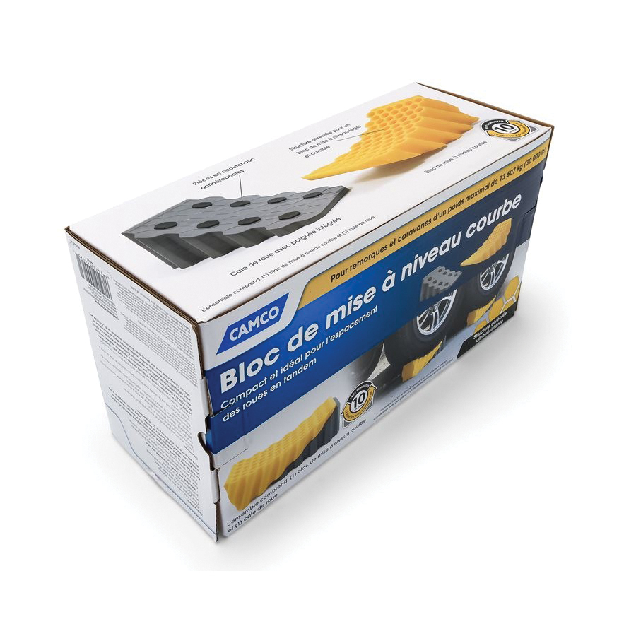 Camco USA 44423 Curved Leveler, Yellow, For: 30000 lb Trailers - 2