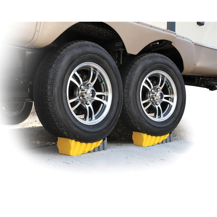 Camco USA 44423 Curved Leveler, Yellow, For: 30000 lb Trailers - 3