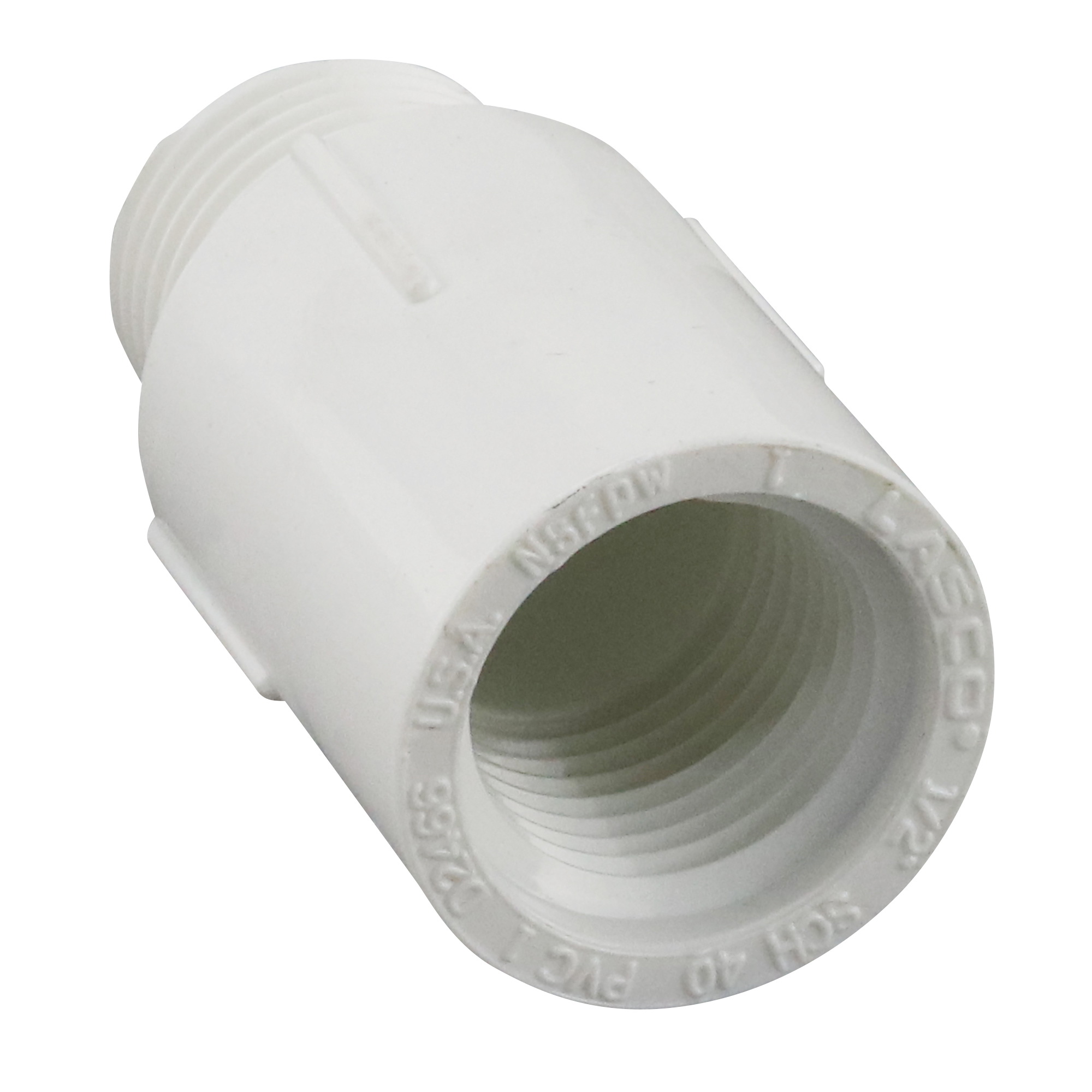 Lasco 434005BC Riser Extender, 1/2 in, FIP x MIP, PVC, SCH 40 Schedule - 2