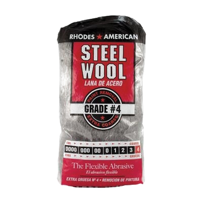 Rhodes American 10121116 Steel Wool, #4 Grit, Extra Coarse - 1