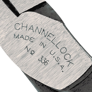 Channellock E336 Diagonal Lap Joint Cutting Pliers, 6.01 in OAL, Blue Handle, Dipped Handle, 3/4 in W Jaw, 9/16 in L Jaw - 4
