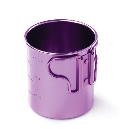 GSI 43218 Cup, 14 oz Capacity, Aluminum, Purple, Anodized - 2