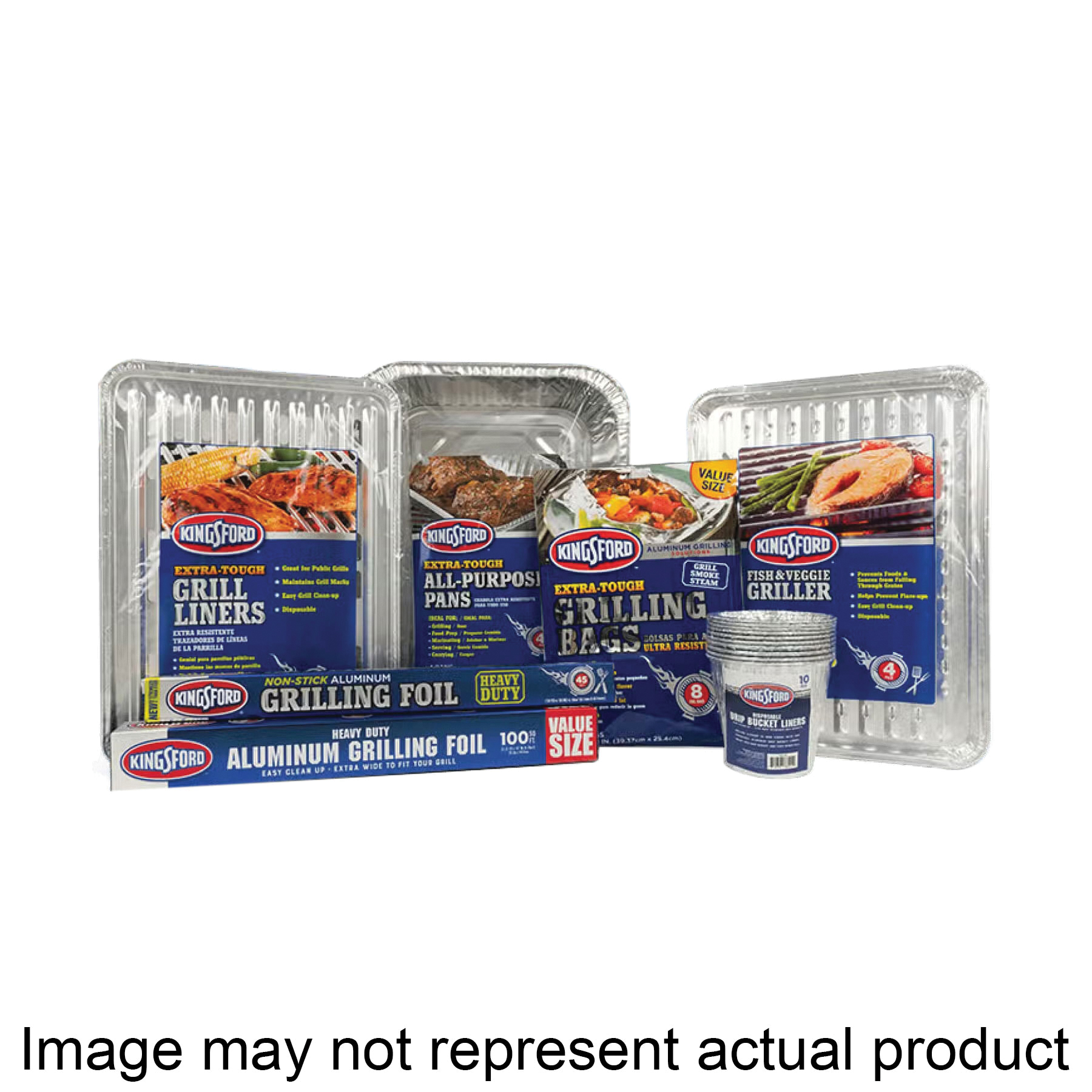 Kingsford 6119994300 Veg and Fish Grill Pan, Aluminum - 1