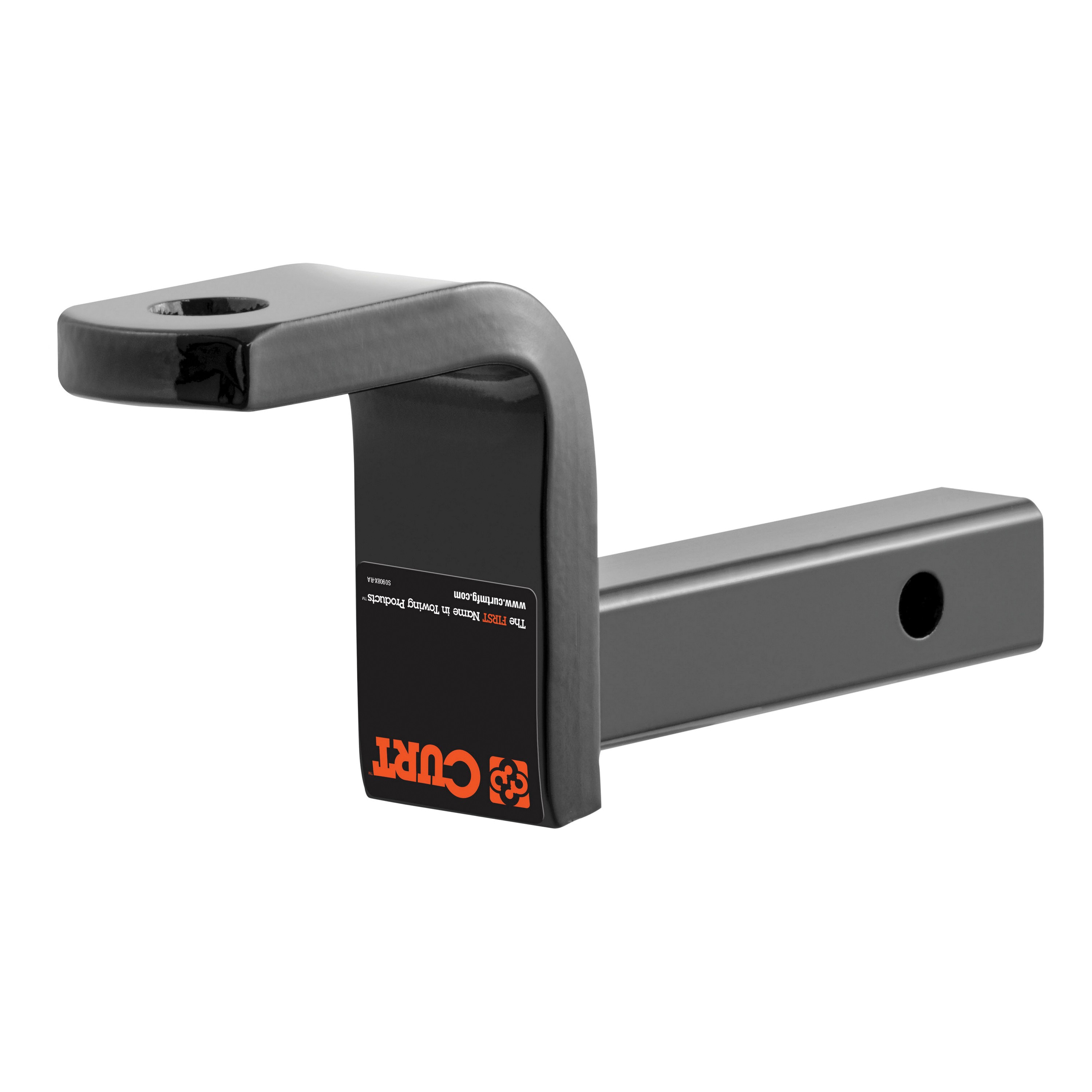 Curt 45521 Ball Mount, 7-1/4 in L, 3-1/4 in Drop, 2-5/8 in Rise, Class 2 Hitch, Steel, Powder-Coated - 2