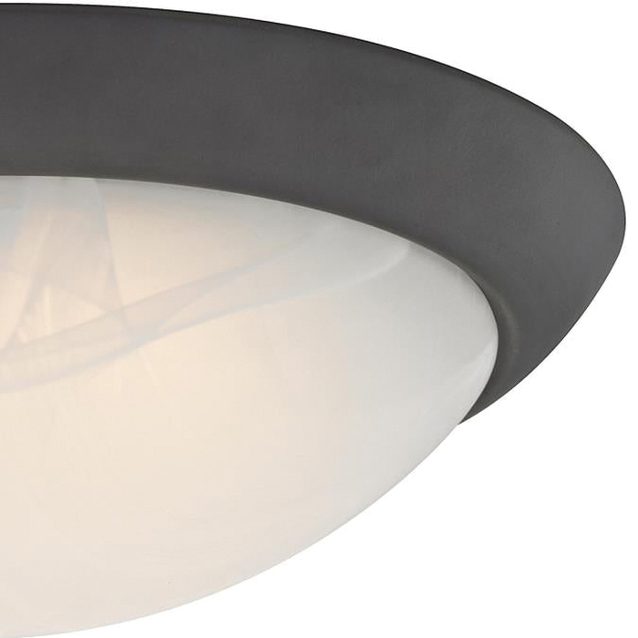 Westinghouse 6308900 Ceiling Light Fixture, Oil-Rubbed Bronze Fixture, Alabaster Shade, White Shade, 120 V, 15 W - 3
