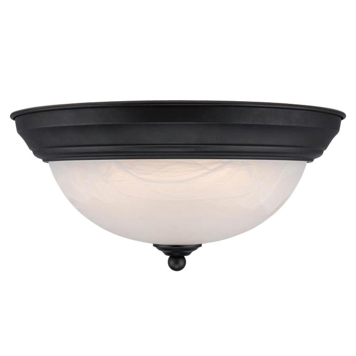 Westinghouse 6400600 Flush-Mount Ceiling Fixture, 120 V, 75 W, LED Lamp, 1200 Lumens, 3000 K Color Temp, Steel Fixture - 2