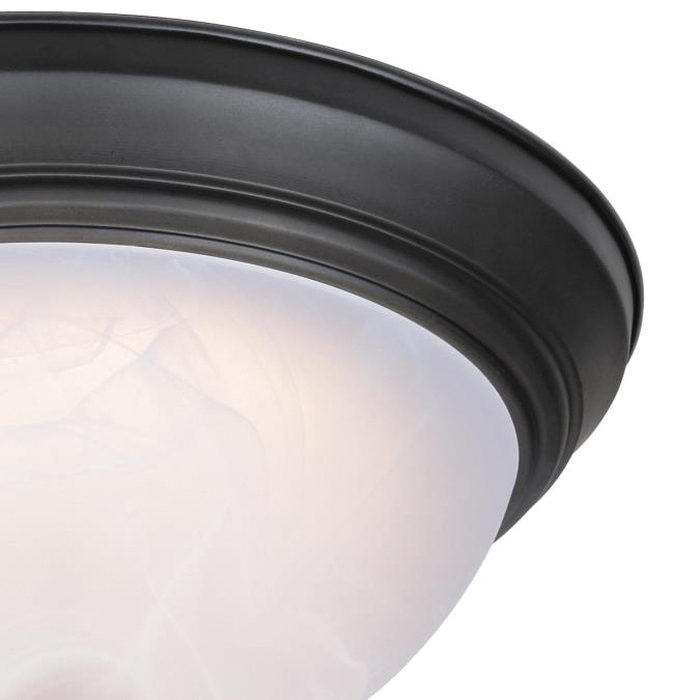 Westinghouse 6400600 Flush-Mount Ceiling Fixture, 120 V, 75 W, LED Lamp, 1200 Lumens, 3000 K Color Temp, Steel Fixture - 3
