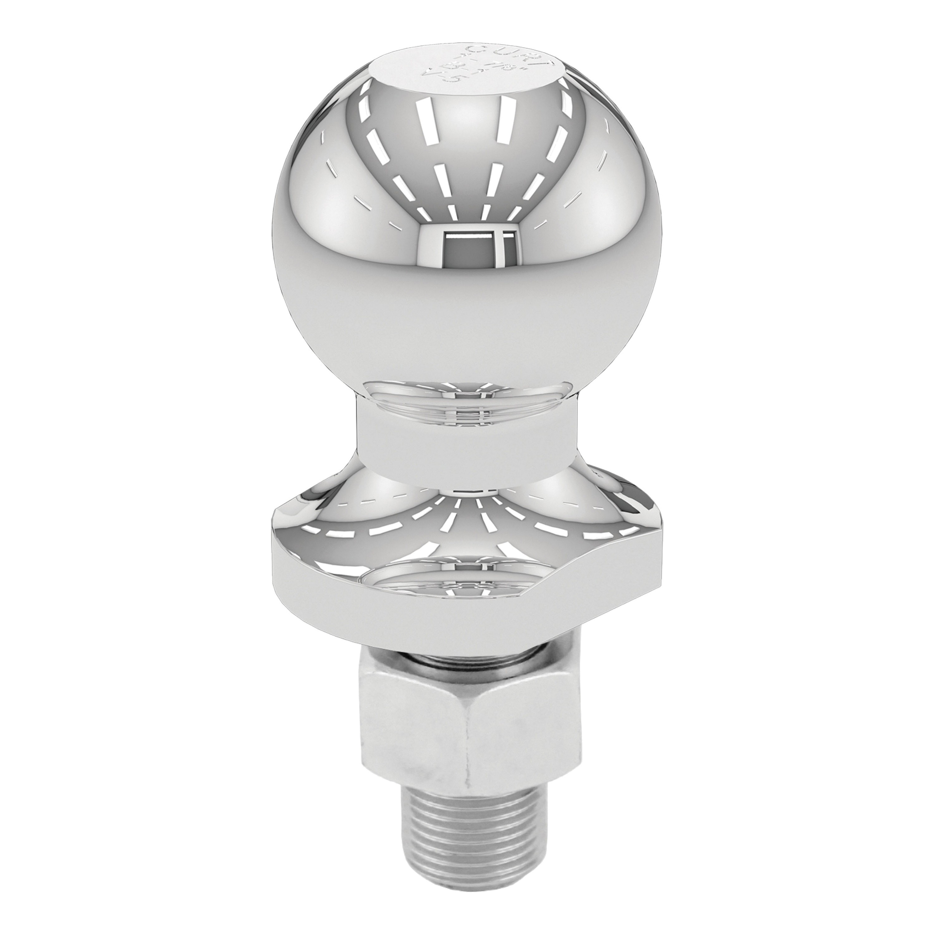 Curt 40061 Hitch Ball, 1-7/8 in Dia Ball, 3/4 in Dia Shank, 2000 lb Gross Towing, 160 ft-lb Tongue Load, Steel - 4