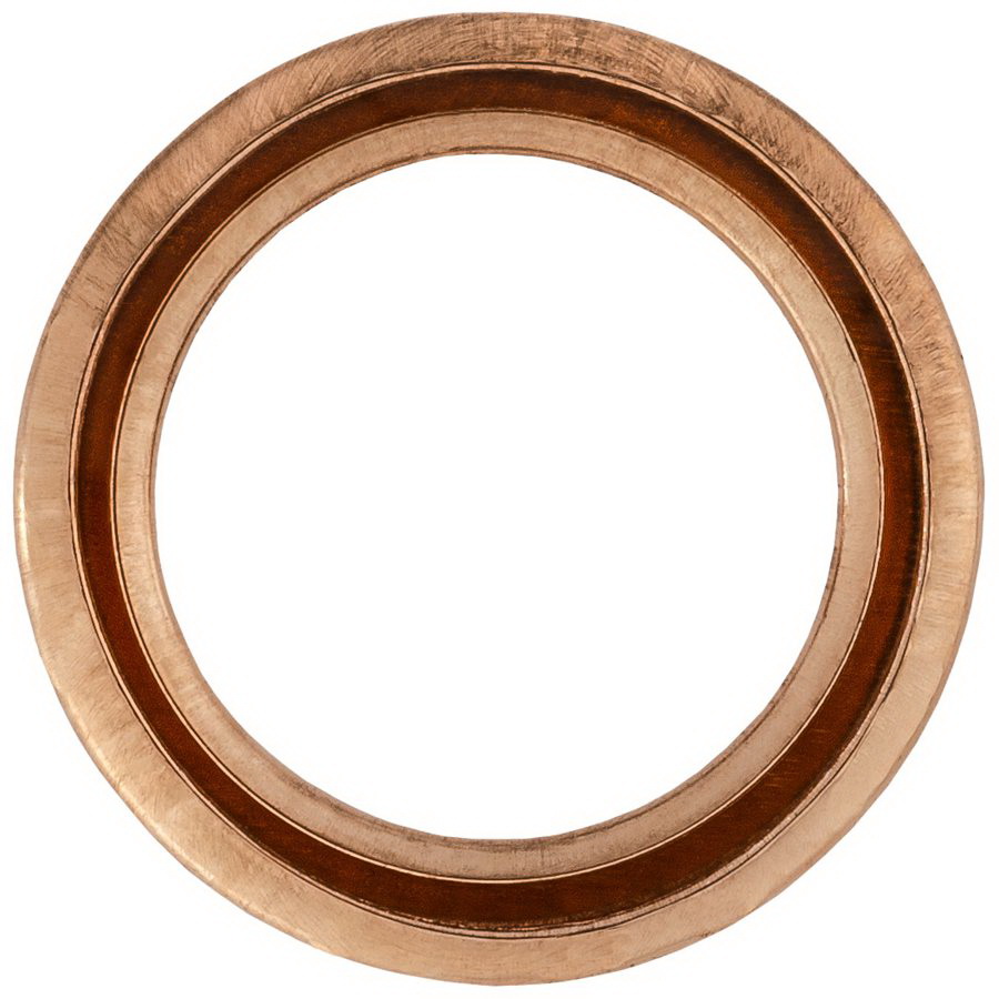 Auveco 17261 Drain Plug Gasket, 12.4 mm ID x 17.5 mm OD Dia, 2.5 mm Thick, Copper - 2