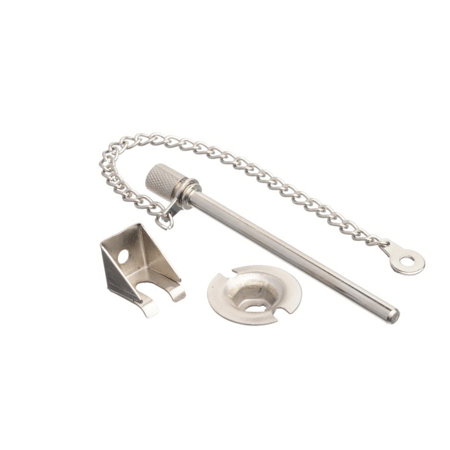 ACE 01-3835-430 Sliding Door Lock, Nickel, 3-1/2 in L - 2