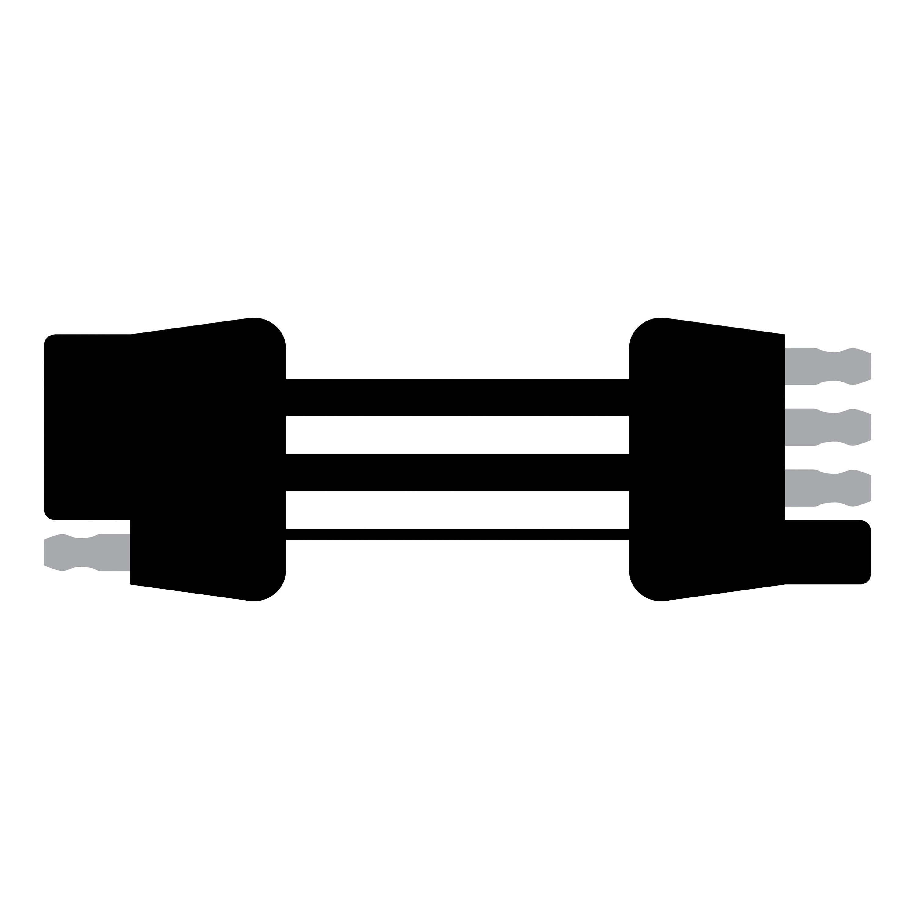 Curt 58051 4-Way Flat Connector Plug and Socket, For: Vehicles and Trailers with 2-Wire Systems - 4