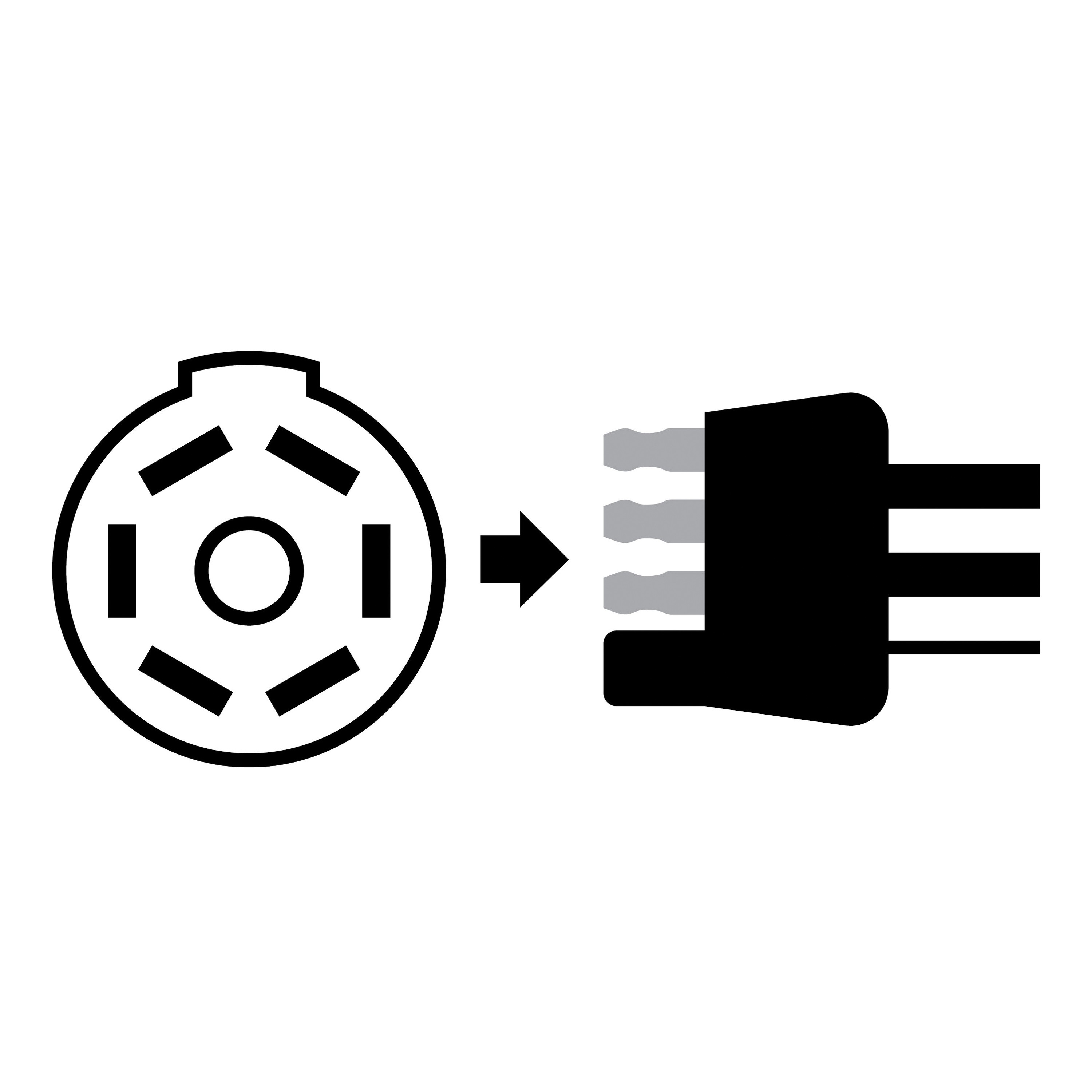 Curt 57241 Electrical Adapter, Includes: 4-Way Flat, 4-Way Round, 5-Way Flat, 6-Way Round, 7-Way RV Blades - 4