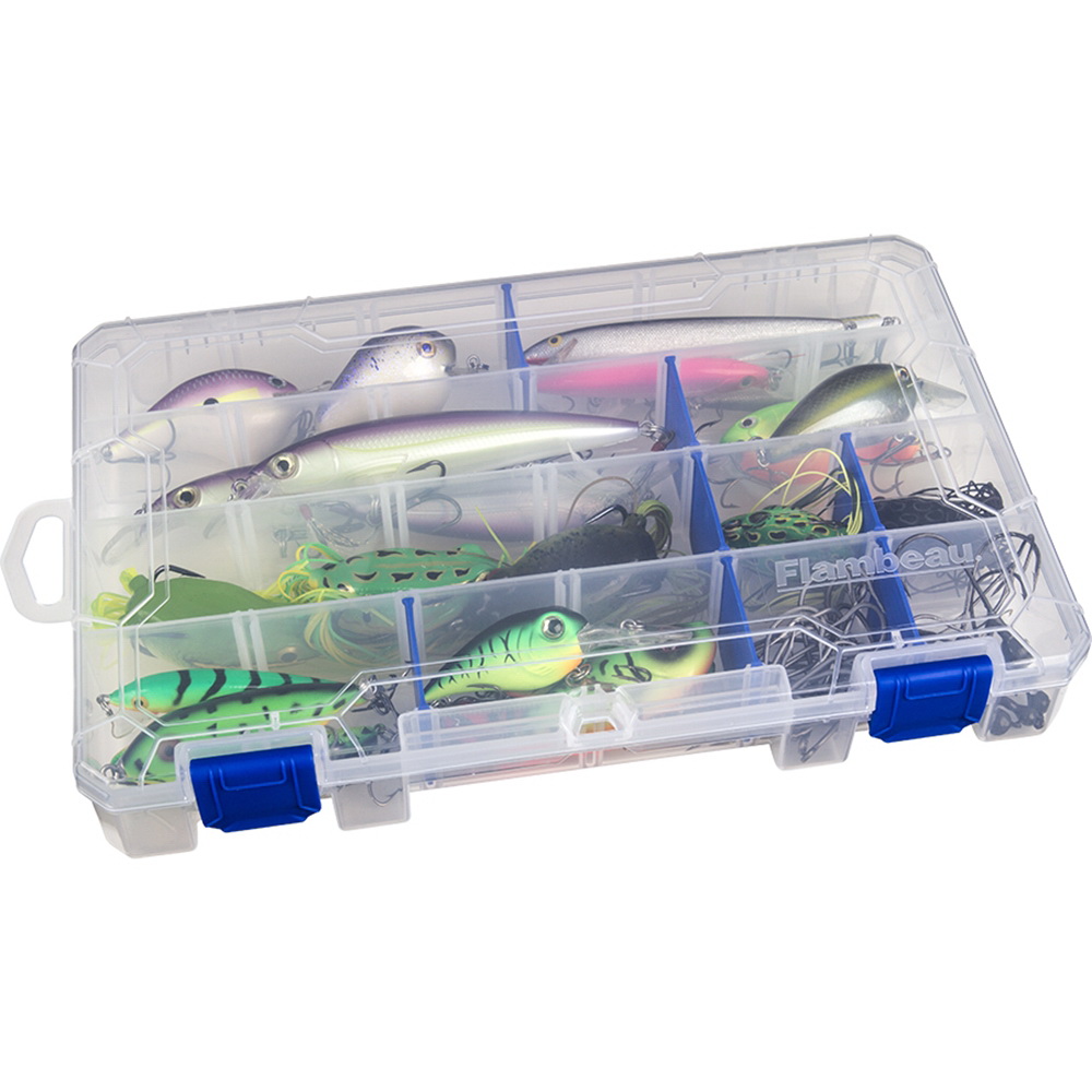 Flambeau Outdoors Tuff Tainer Series 4007 Divided Tackle Box, 7-1/4 in W, 1-3/4 in D, 24-Compartment - 2