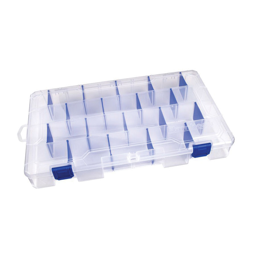 Flambeau Outdoors Tuff Tainer Series 5007 Divided Tackle Box, 9-1/8 in W, 2 in D, 22 Spinnerbaits Capacity - 3