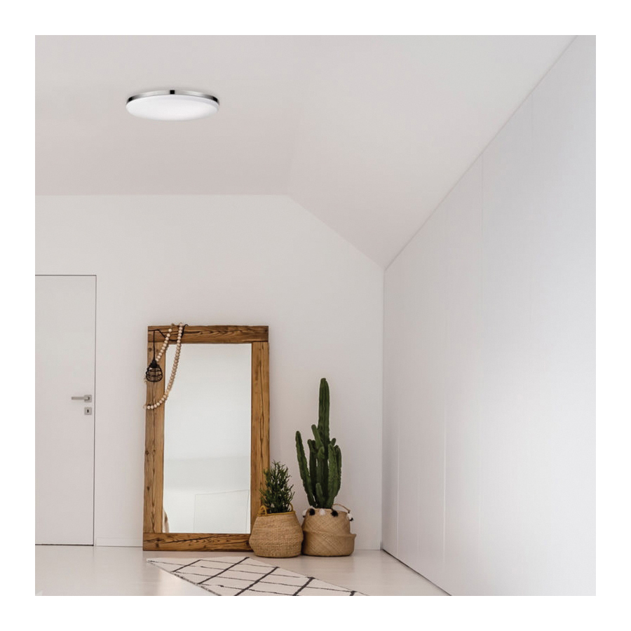 globe 65584 Flush Mount Ceiling Fixture, 120 V, 1-Lamp, LED Lamp, 2200 Lumens Lumens, 3000 K Color Temp, Metal Fixture - 2