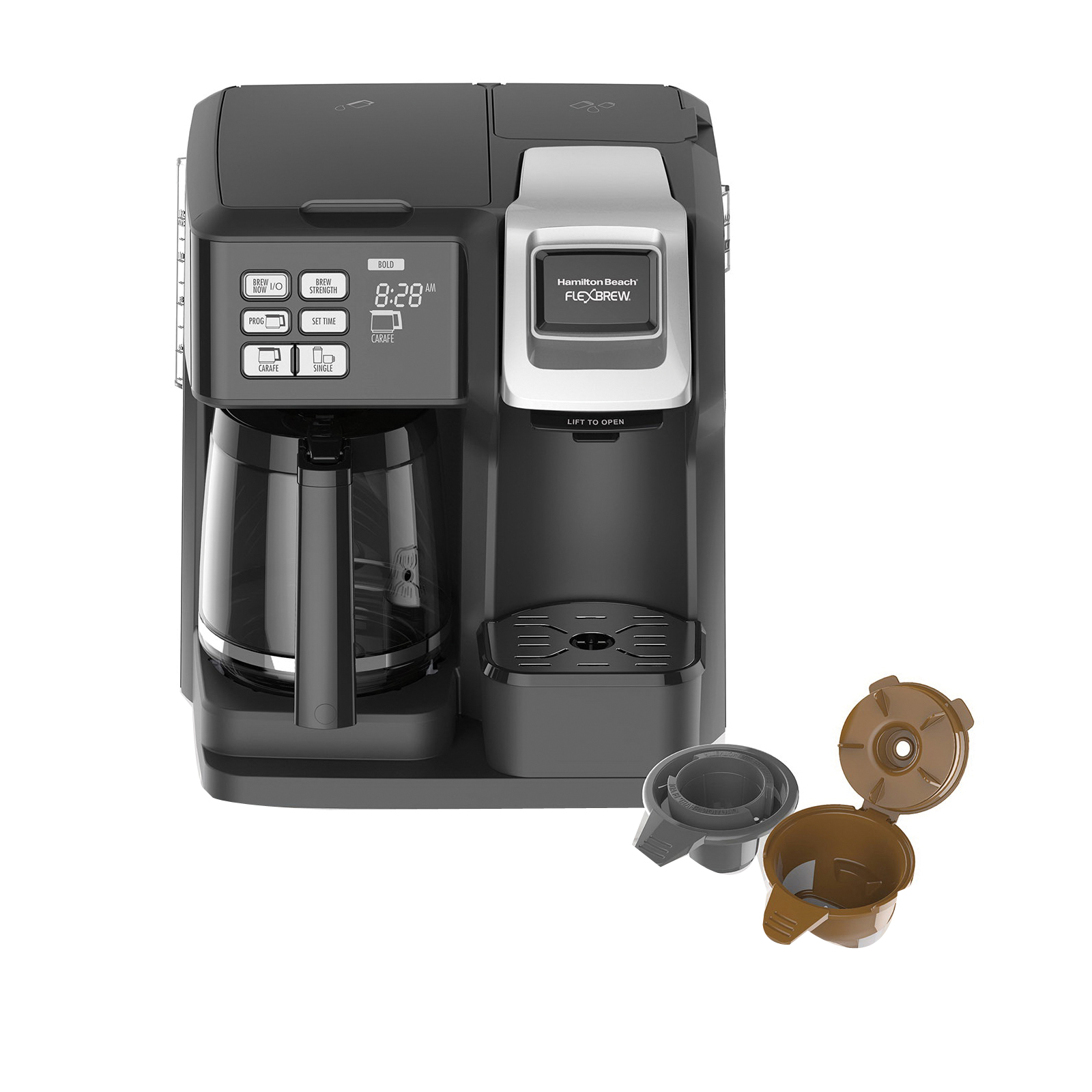 Hamilton Beach 49976 Coffee Maker, 12 Cups Capacity, Black - 2