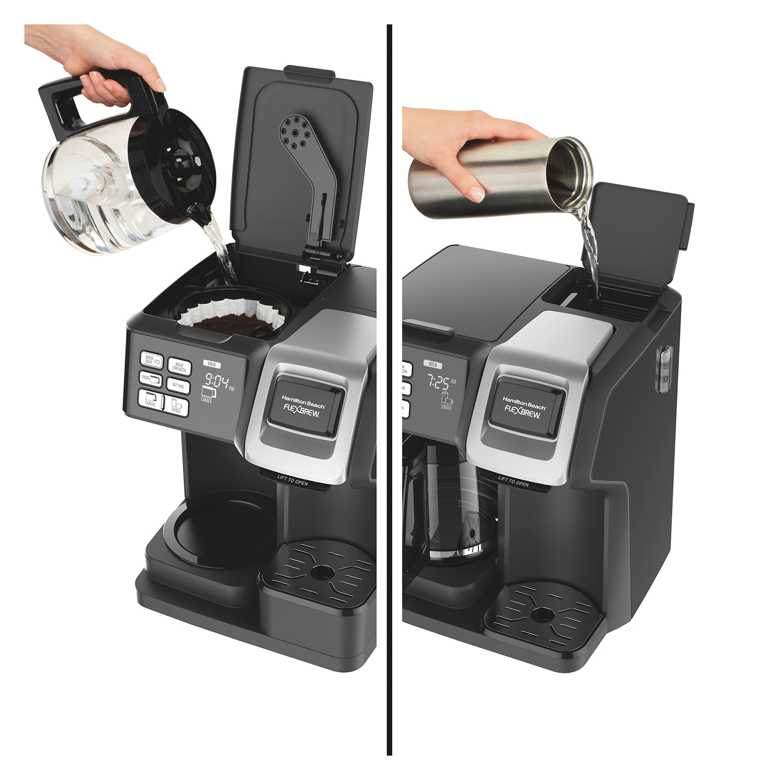 Hamilton Beach 49976 Coffee Maker, 12 Cups Capacity, Black - 5