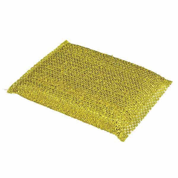 Lola Wonder Scourer L445 Non-Scratch Scouring Pad, 5-1/2 in L, 4 in W, Gold/Silver - 3