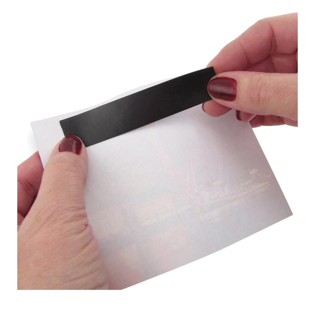 Magnet Source 07076 Magnetic Tape Dispenser, 3/4 in Max Tape W, Black/Clear - 2