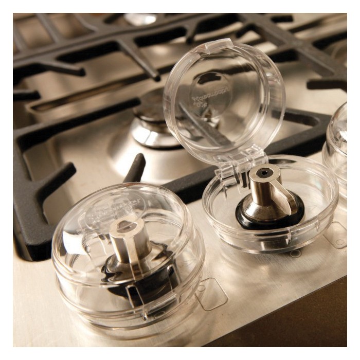 Dreambaby L730A Stove Knob Cover, Plastic, Clear - 4