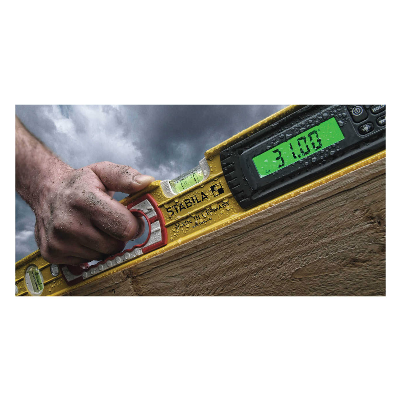 Stabila 36524 Digital Tech Level, 24 in L, 2-Vial, Aluminum, Black/Yellow - 5