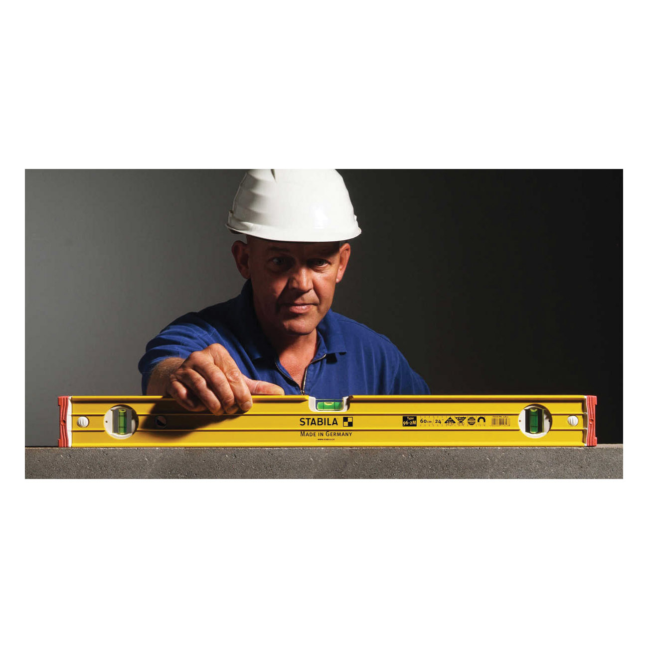 Stabila 38636 Box Beam Level, 36 in L, 3-Vial, Magnetic, Aluminum, Yellow - 2