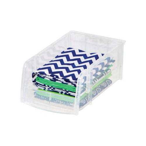 Iris 200510 Small Bin, Clear, 7-1/2 in L, 4-1/2 in W, 3 in H - 2