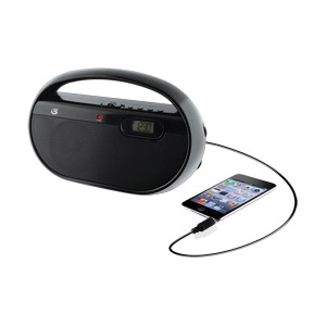 GPX R602B Portable Clock Radio, Digital Display, Black Housing - 2