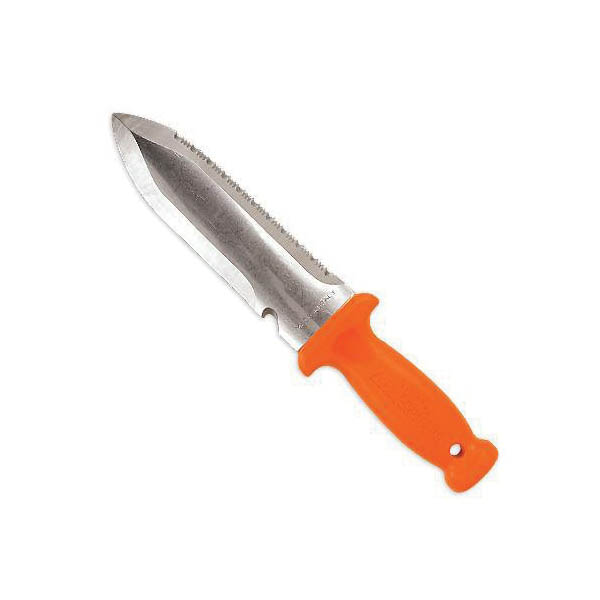 A.M. Leonard 4752 Deluxe Soil Knife, 11-3/4 in OAL, 6 in Blade, Stainless Steel Blade, Dual-Edged Blade, Plastic Handle - 5