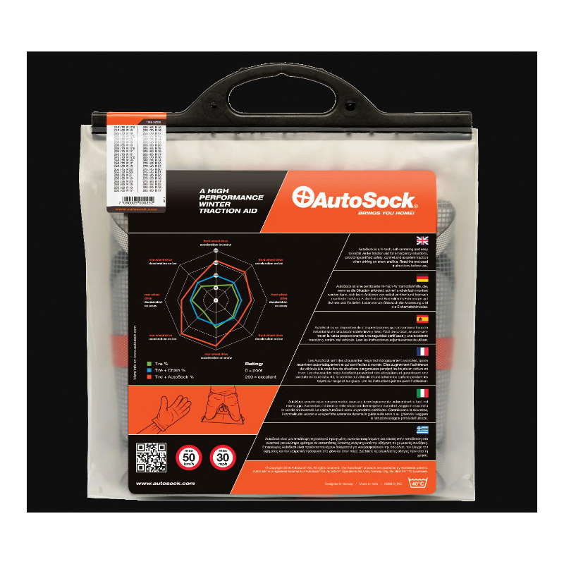 AutoSock 698 Snow Sock, 245/85 R15, 255/75 R15 15 in Tires, 215/85 R16 Tires Suitable For - 2