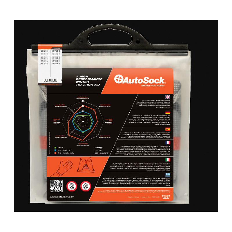 AutoSock 850 Snow Sock, 295/50 R16 16 in Tires Suitable For - 2