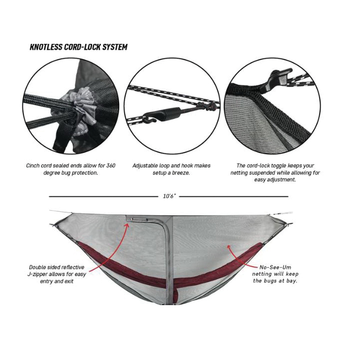 Grand Trunk MOZZY-LT Hammock Bug Net, Nylon - 2