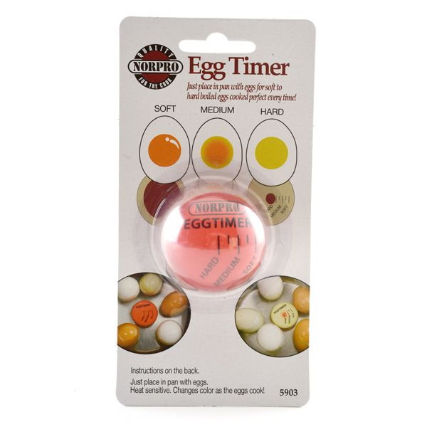 Norpro 5903 Round Egg Timer, White - 5