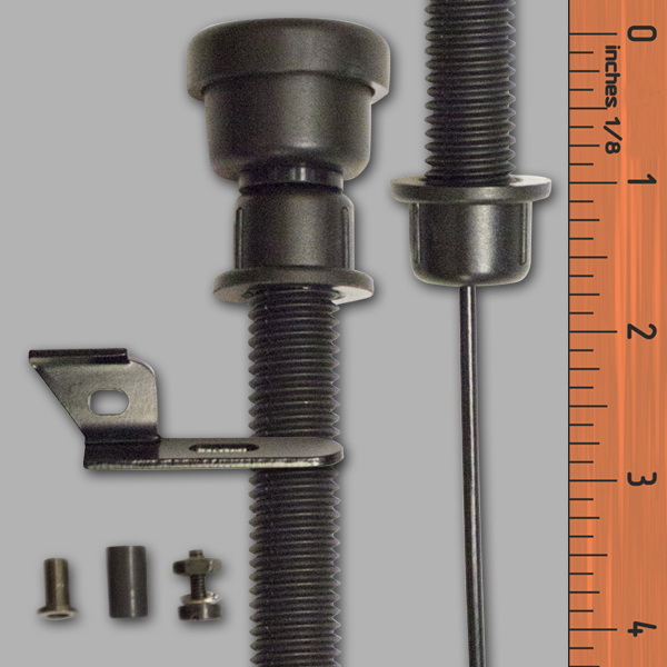 EZ Gate Latch EZGT001 Gate Latch Pull, 13 in L, 4 in W, Plastic, Black - 5