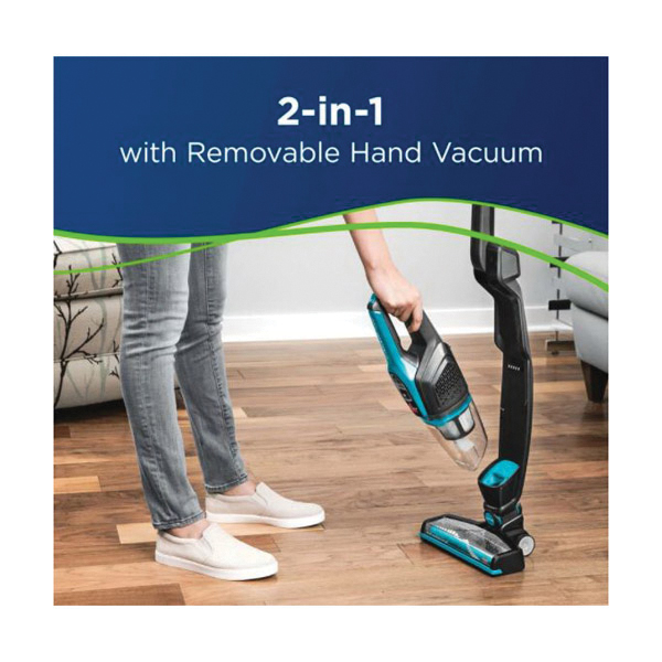Bissell Adapt 2286 2-in-1 Vacuum, 14.4 V Battery, Lithium-Ion Battery, Black/Titanium/Teal - 3