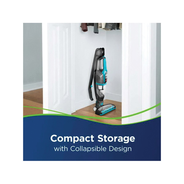 Bissell Adapt 2286 2-in-1 Vacuum, 14.4 V Battery, Lithium-Ion Battery, Black/Titanium/Teal - 4